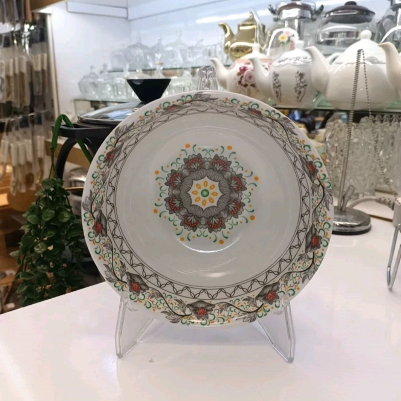 آبگوشت خوری ملامین آیدا یزد طرح پیچک 703، 6 عددی 